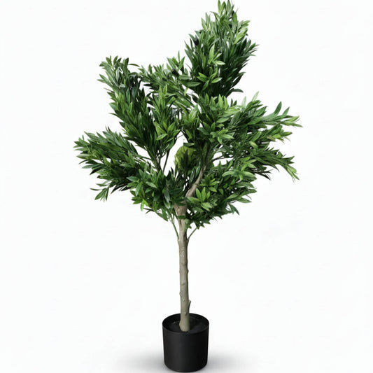 Premium Artificial Olive Tree 130cm UV Resistant